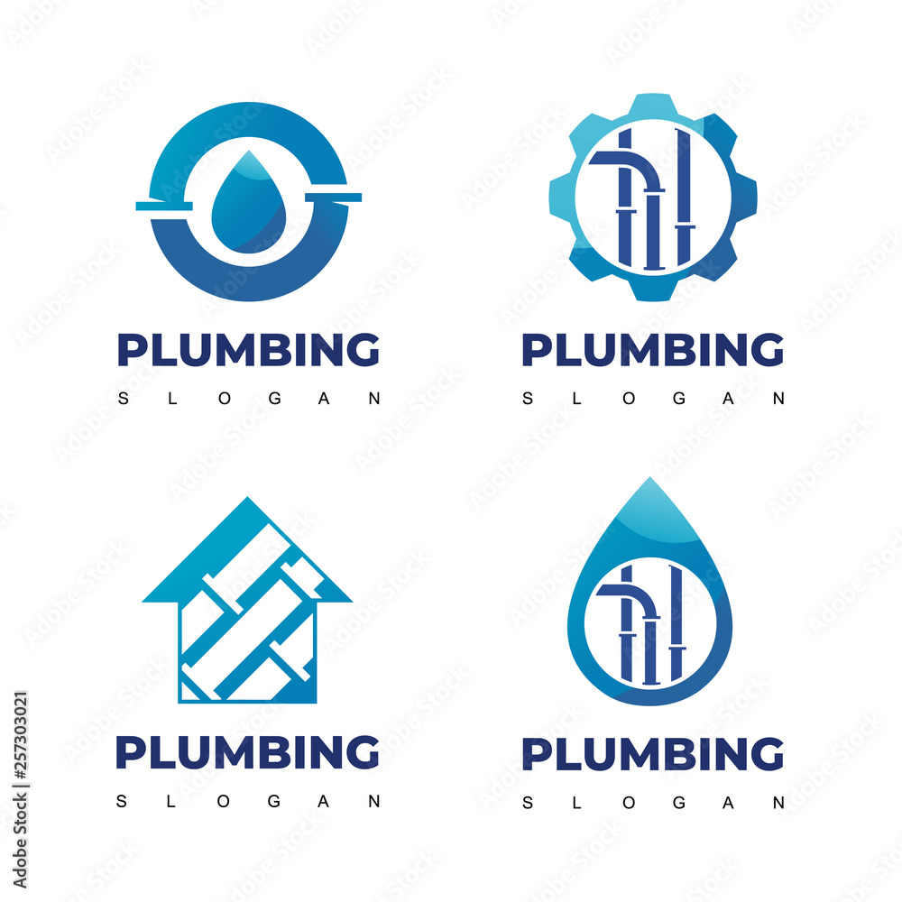 Plumbing Logo Set Plumbing Logo Set