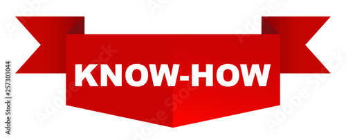 red vector banner know how