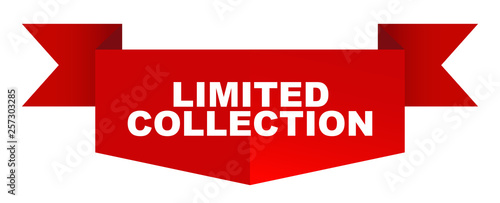 red vector banner limited colection