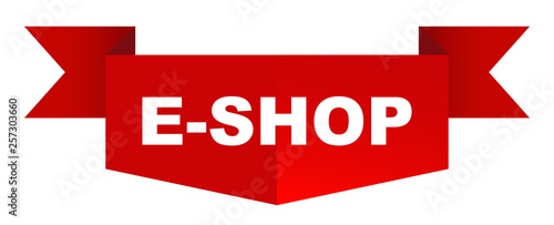 red vector banner eshop