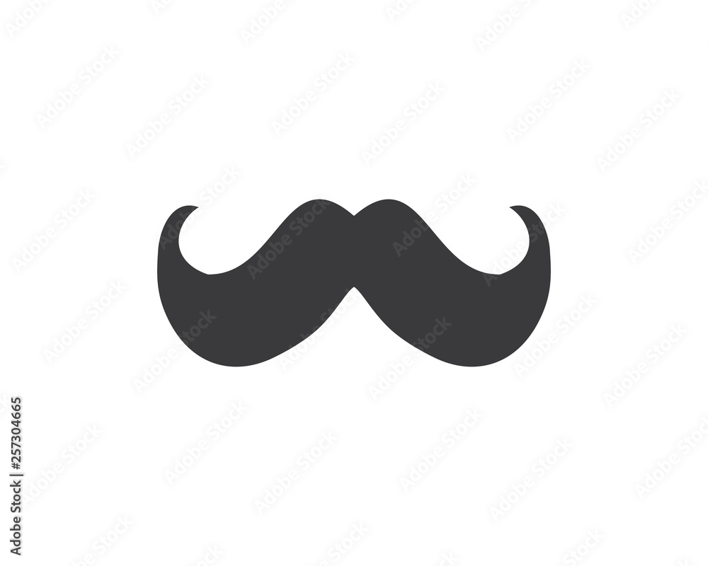 Creative Mustache Style Design Abstract Creative Mustache Style Design Abstract