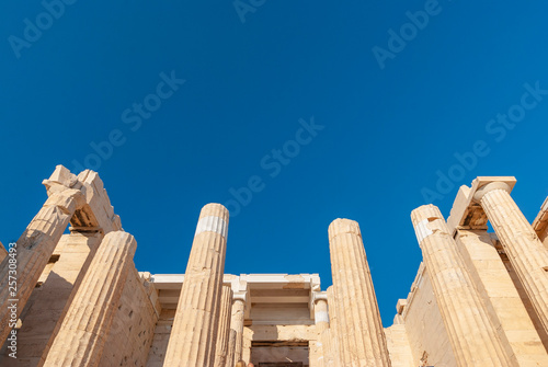 Propylaea of the Athenian Acropolis in Athens, Greece UNESCO World Heritage