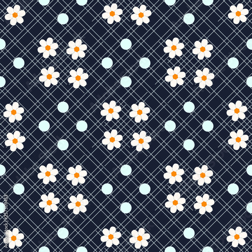 Beautiful ditsy floral seamless background. Seamless vector texture. for fashion prints eps10