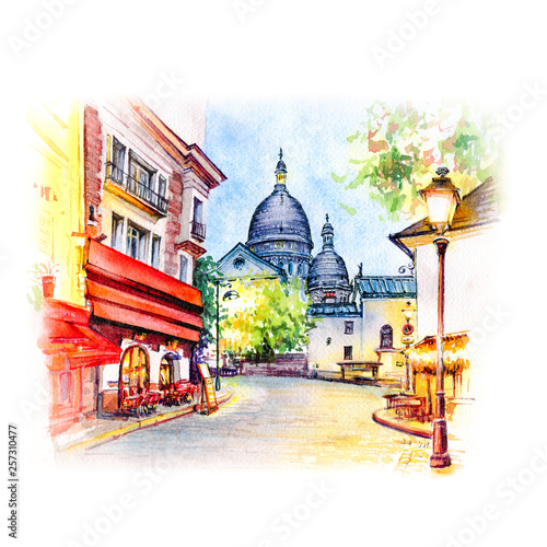 Montmartre w Paryżu, Francja