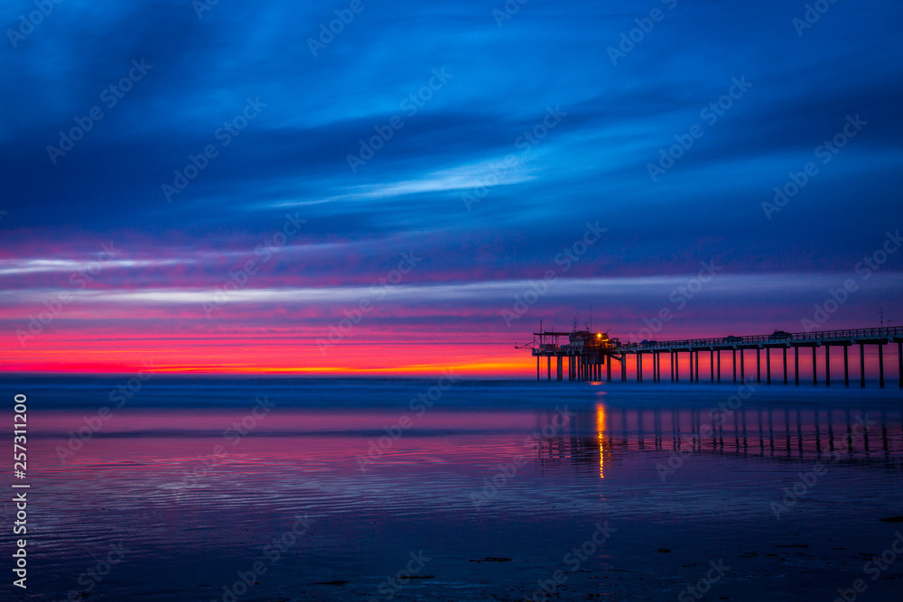 Scripps Pier Purple Sunset