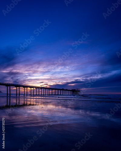 Scripps Pier Purple Sunset