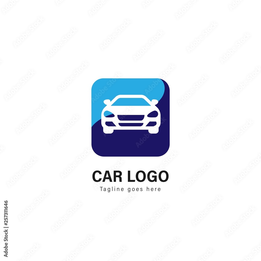 Car logo template design. Car logo with modern frame vector design Car logo template design. Car logo with modern frame vector design