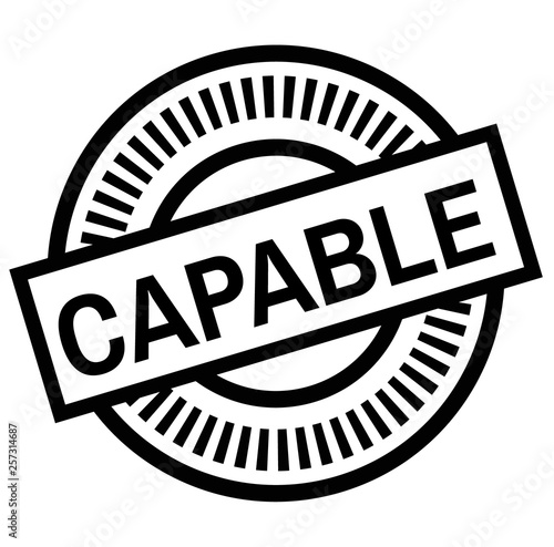 Print capable stamp on white