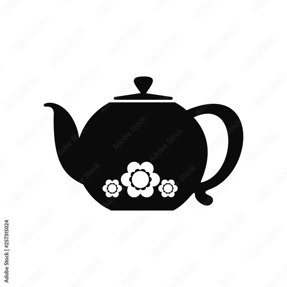 Fototapeta premium Teapot icon. Vector Illustration