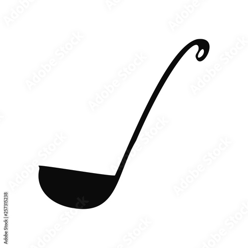 Kitchen ladle icon