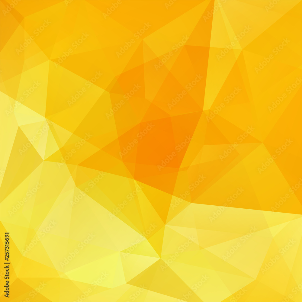 Yellow polygonal vector background. Can be used in cover design, book design, website background. Vector illustration Yellow polygonal vector background. Can be used in cover design, book design, website background. Vector illustration