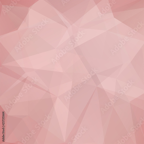 Background of pink geometric shapes. Pastel mosaic pattern. Vector EPS 10. Vector illustration
