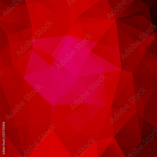 Abstract red mosaic background. Triangle geometric background. Design elements. Vector illustration