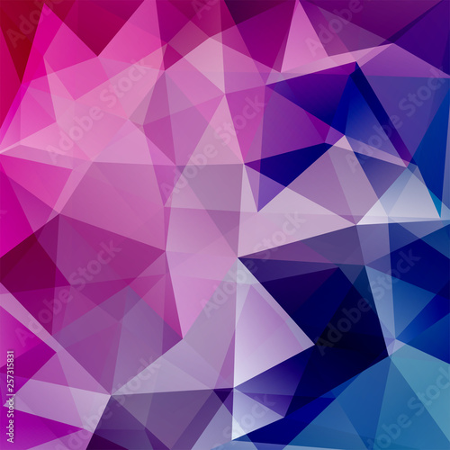 Abstract polygonal vector background. Geometric vector illustration. Creative design template. Pink  purple  blue colors.