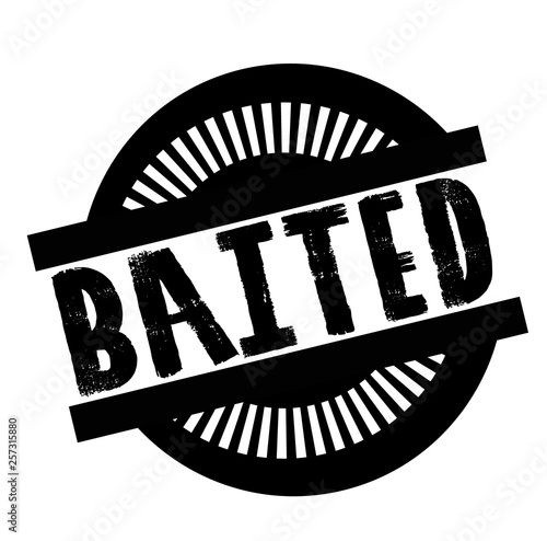 Print baited stamp on white