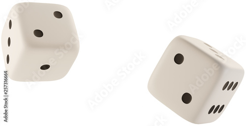 cubes dices 3d-illustration