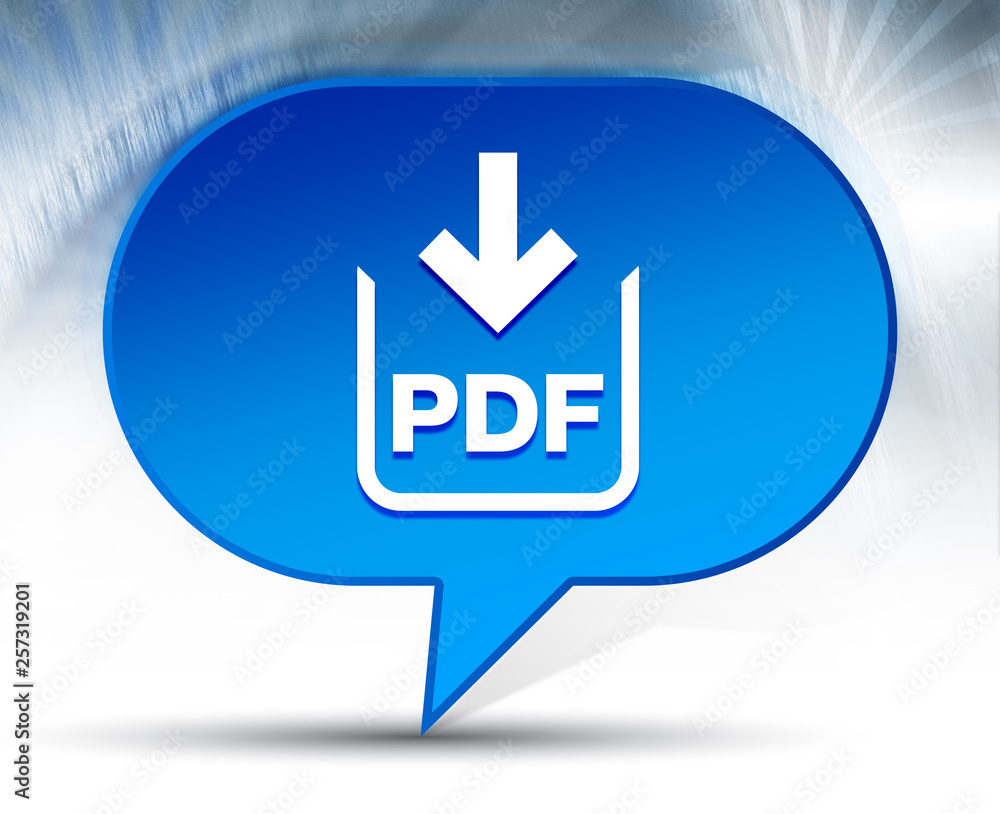 PDF document download icon blue bubble background PDF document download icon blue bubble background