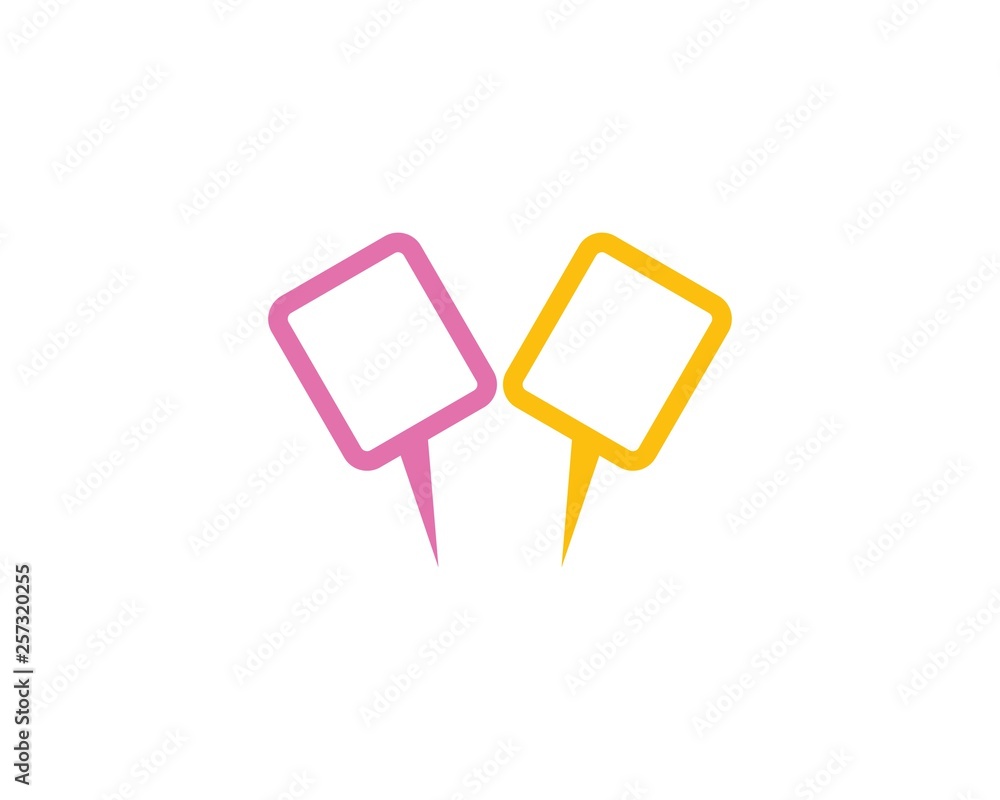 Speech bubble logo Speech bubble logo