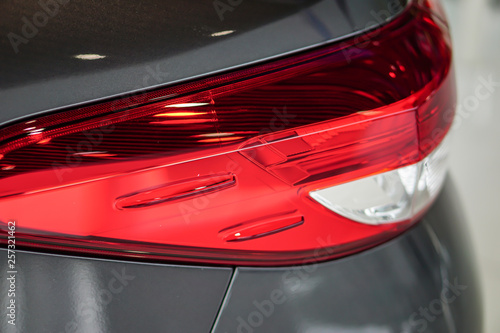 Taillight or rear light of new modern technology car in showroom © amazing studio