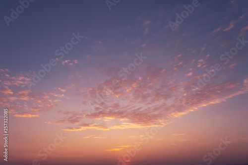 Fototapeta Naklejka Na Ścianę i Meble -  Sky sunset, cloud blue beautiful day