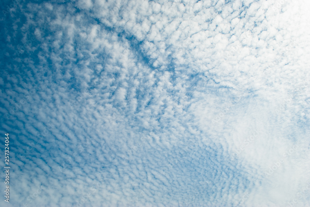 Beautiful blue sky with clouds