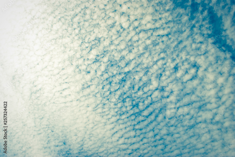 Beautiful blue sky with clouds