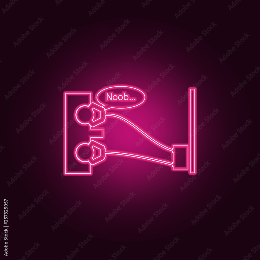 joint game icon. Elements of Conversation and Friendship in neon style icons. Simple icon for websites, web design, mobile app, info graphics joint game icon. Elements of Conversation and Friendship in neon style icons. Simple icon for websites, web design, mobile app, info graphics