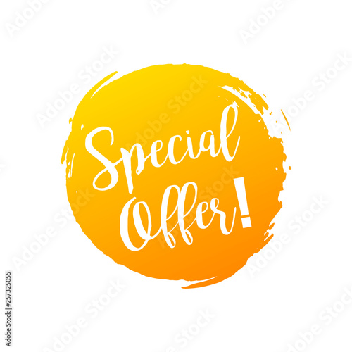 Special offer. Discount banner. Summer style. vector