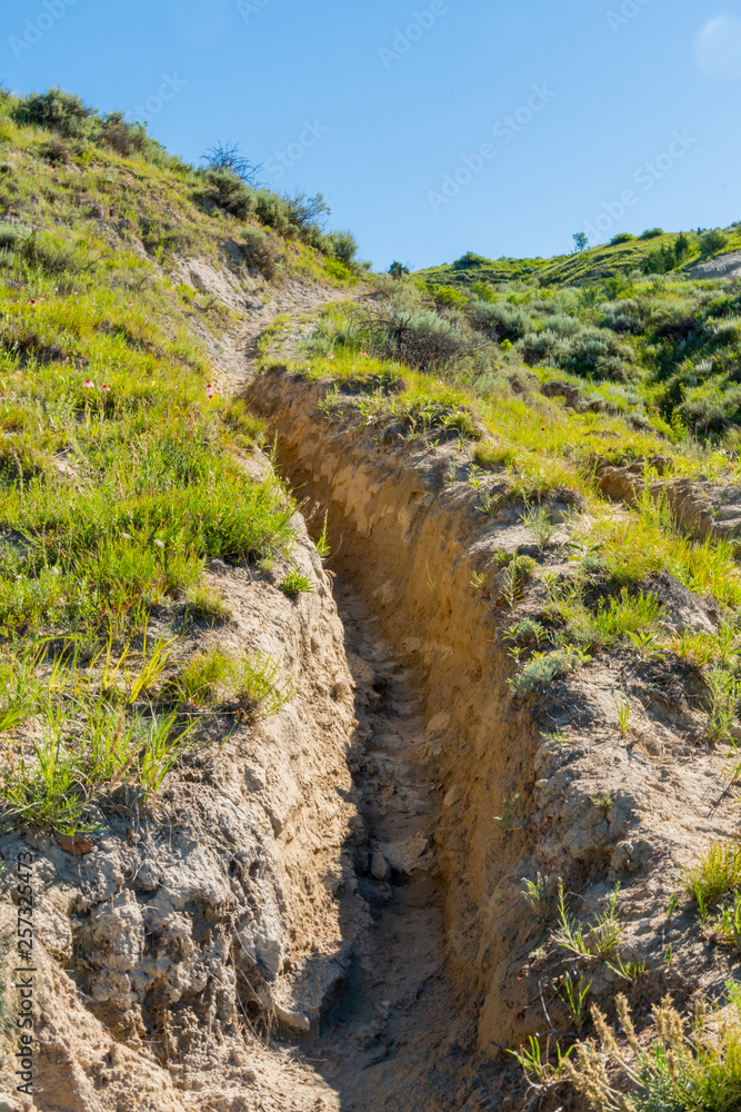 Deep Gouge Of Trail