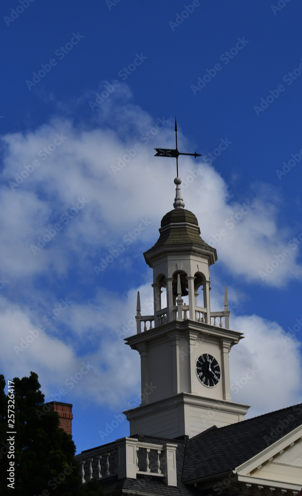 clock tower with windcatcher