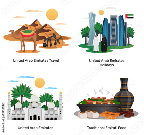 UAE Travel Concept Compositions 