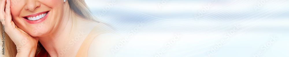 Fototapeta premium Woman smile.