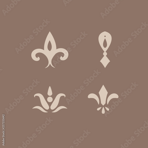 Fleur de lis ornaments