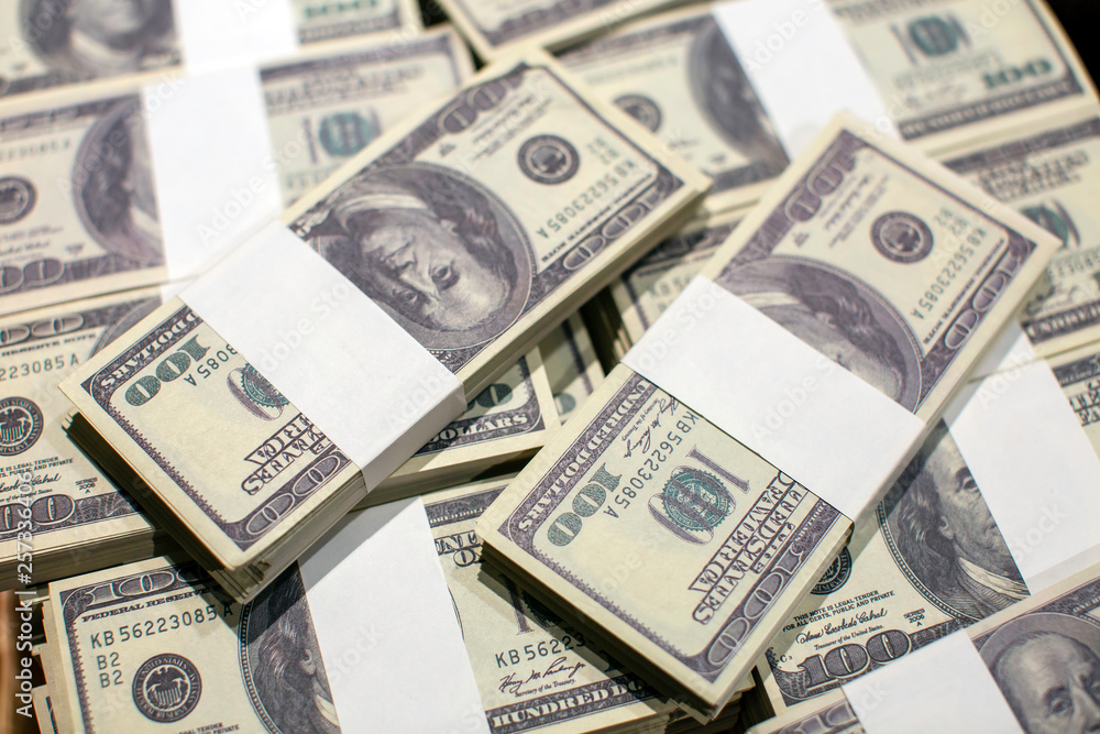 A total of hundreds of dollars.soft focus. A total of hundreds of dollars.soft focus.