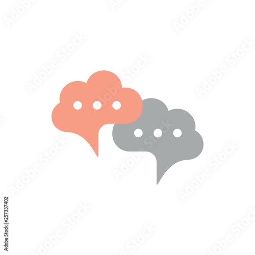 linked brain talk symbol logo vector