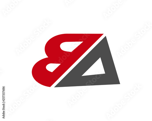 AB BA letter logo