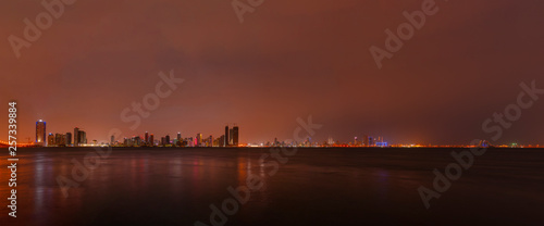Bahrain skyline looking across to Juffair and the Diplomatic Area  Manama
