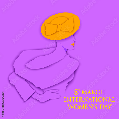 Happy International Women s Day 8th March greetings background