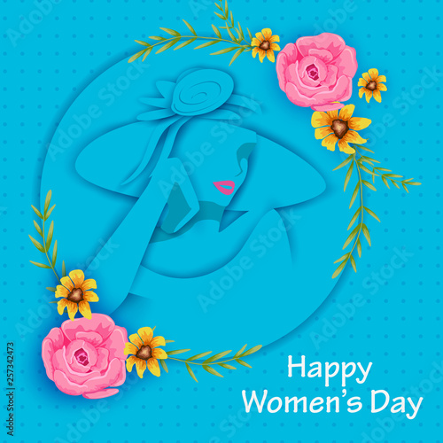 Happy International Women s Day 8th March greetings background