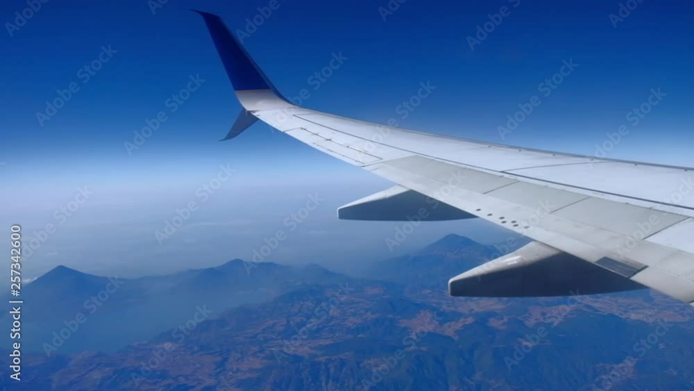 Flying over Mexico. View from the airplane window. Flying over Mexico. View from the airplane window.