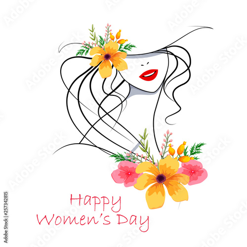 Happy International Women s Day 8th March greetings background
