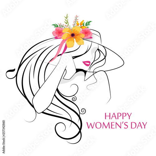 Happy International Women s Day 8th March greetings background