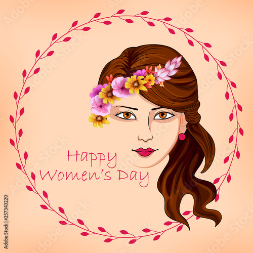 Happy International Women s Day 8th March greetings background