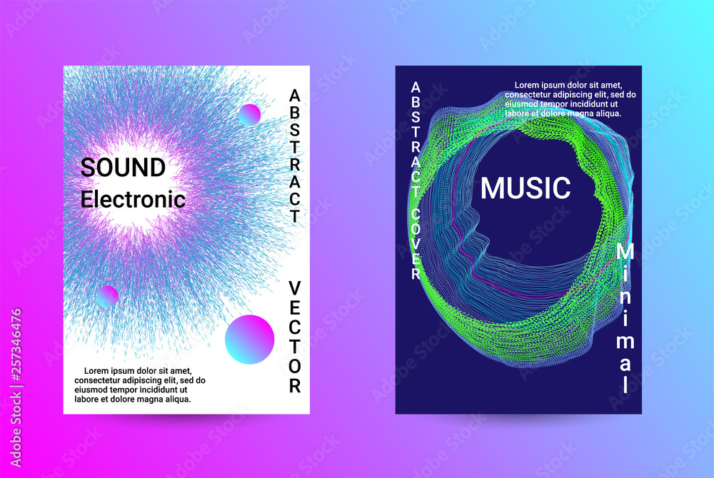 Sound flyer for creating a fashionable cover Sound flyer for creating a fashionable cover