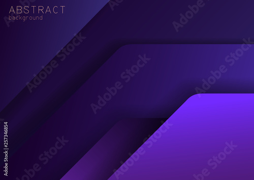Abstract purple, violet dark background with overlap effect can be used in cover design, book design, website background, banner, poster, advertising. vector illustration of EPS 10