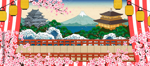 Japanese historic scenery