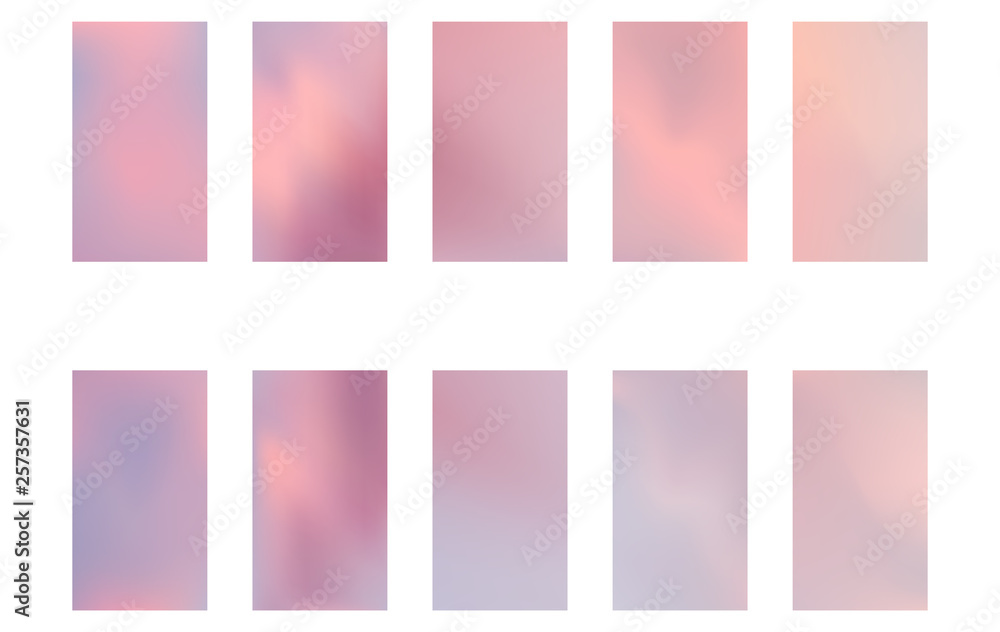 Fototapeta premium Soft color background. Modern screen vector design for mobile app. Soft color gradients.