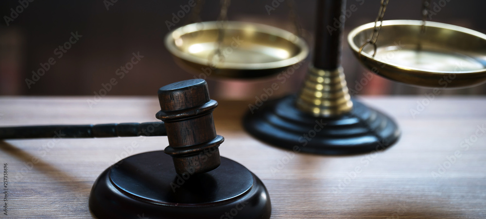 Law and Justice concept image. Old court library Law and Justice concept image. Old court library