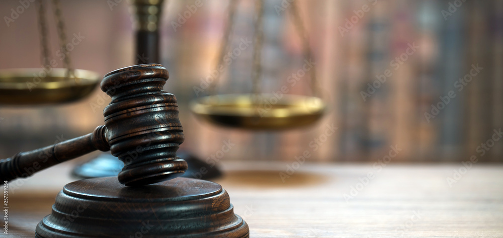 Law and Justice concept image. Old court library Law and Justice concept image. Old court library
