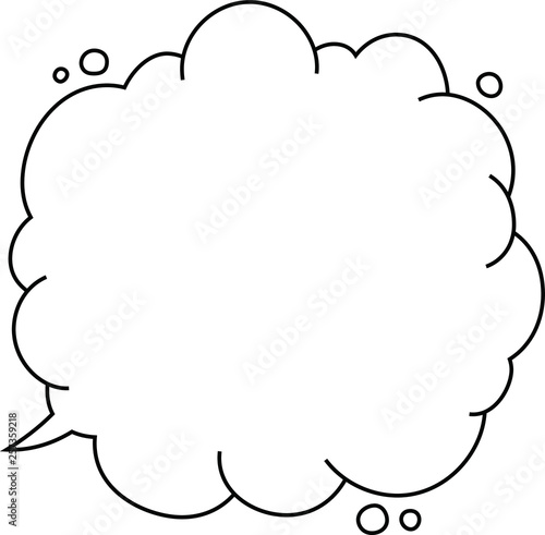 Monochrome Bubble comic Callout
